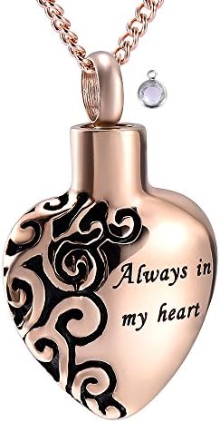 Cremation Cross Urn Necklace for Ashes Jewelry for Papa Memorial Ashes Keepsake Urn Jewelry-Birthstone Jewelry