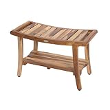 EcoDecors Harmony Shower Bench, Natural