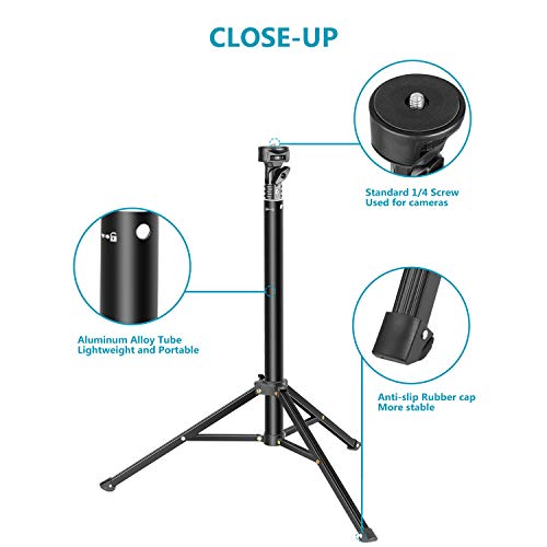 Neewer 2-in-1 Extendable Selfie Stick Monopod and Tripod Stand - Folded 16.4 inch Adjustable 17-59.5 inch for iPhone Samsung Huawei Android, GoPro Cameras (Phone Clamp and GoPro Adapter Not Included)
