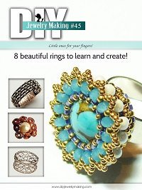 Beaded Rings, Wire Rings, Beading Patterns & Tutorials, Rings Jewelry Making Tutorials. DIY Jewelry Making Magazine #45