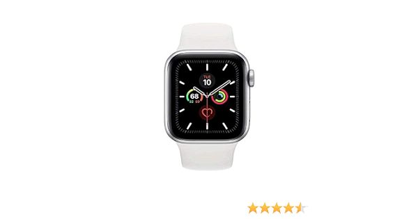 Apple Watch Series 5 - 40mm Silver Aluminium Case with White Sport Band,  GPS, watchOS 6, MWV62AE/A: Buy Online at Best Price in Egypt - Souq is now  Amazon.eg