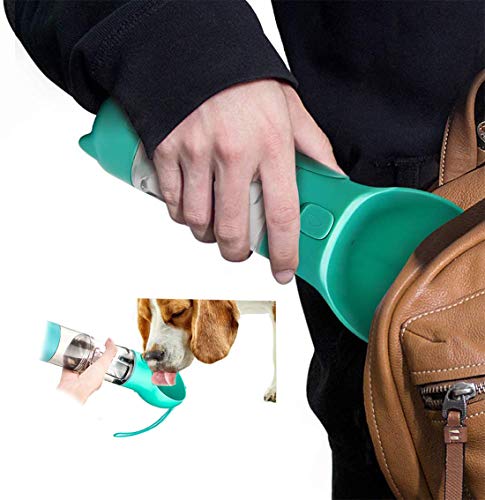 Browfin 4 in 1 Dog Water Bottle, Pet Portable Water Bottle with 300ML Water Tank, Dog Food Storage, Poop Shovel… - Image 8