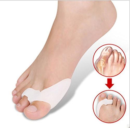 ThunderStar Upgraded 2nd Generation Soft Silicone Splint Pad Bunion Two Toe Straightener Spreader Corrector Protector Adjuster Separator Foot Pain Relief Unisex for Moderate Hallux Valgus.