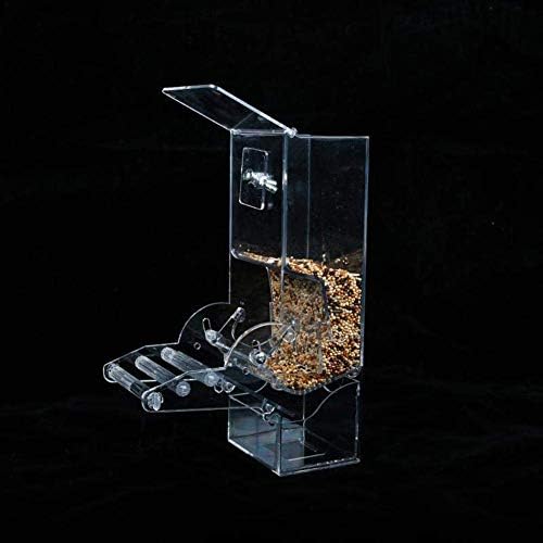鳥 自動給餌器 鳥用フードフィーダー 餌やり 餌入れ 給餌機 Diy アクリル材料 自分で組み立て 自動餌与え 透明容器 小型動物 文鳥 鳥かご汎用 掛ける 食べ殻の防止