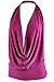 Ollie Arnes Women's Casual Lightweight Sleeveless Halter Neck Jersey Tank Top