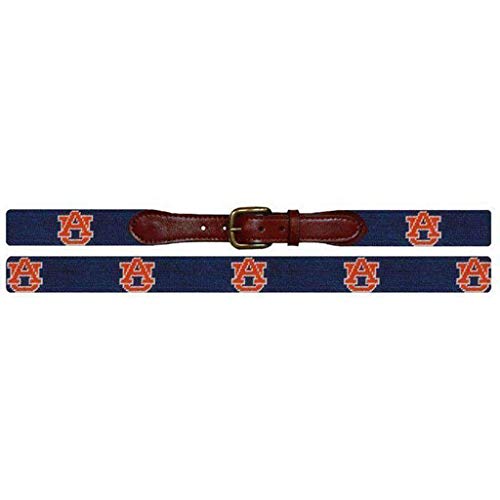 Auburn Needlepoint Belt in Navy by Smathers & Branson