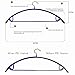 VANORIG Deluxe Hanger Clothes Hanger Durable High Manganese Steel Hangers PVC Resin Coating Clothing Hanger,Pack of 5 (Assorted Color)