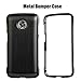HikerClub Moto Z3 Case, Moto Z3 Play Case Mods Compatible Aluminum Metal Frame with Hand Strap Edge Shockproof Protective Case for Motorola Moto Z3/Z3 Play (Black)