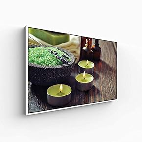 Floating Framed Canvas Wall Art for Living Room, Bedroom Spa Theme Canvas Prints for Home Decoration Ready to Hang - 16x24 inches