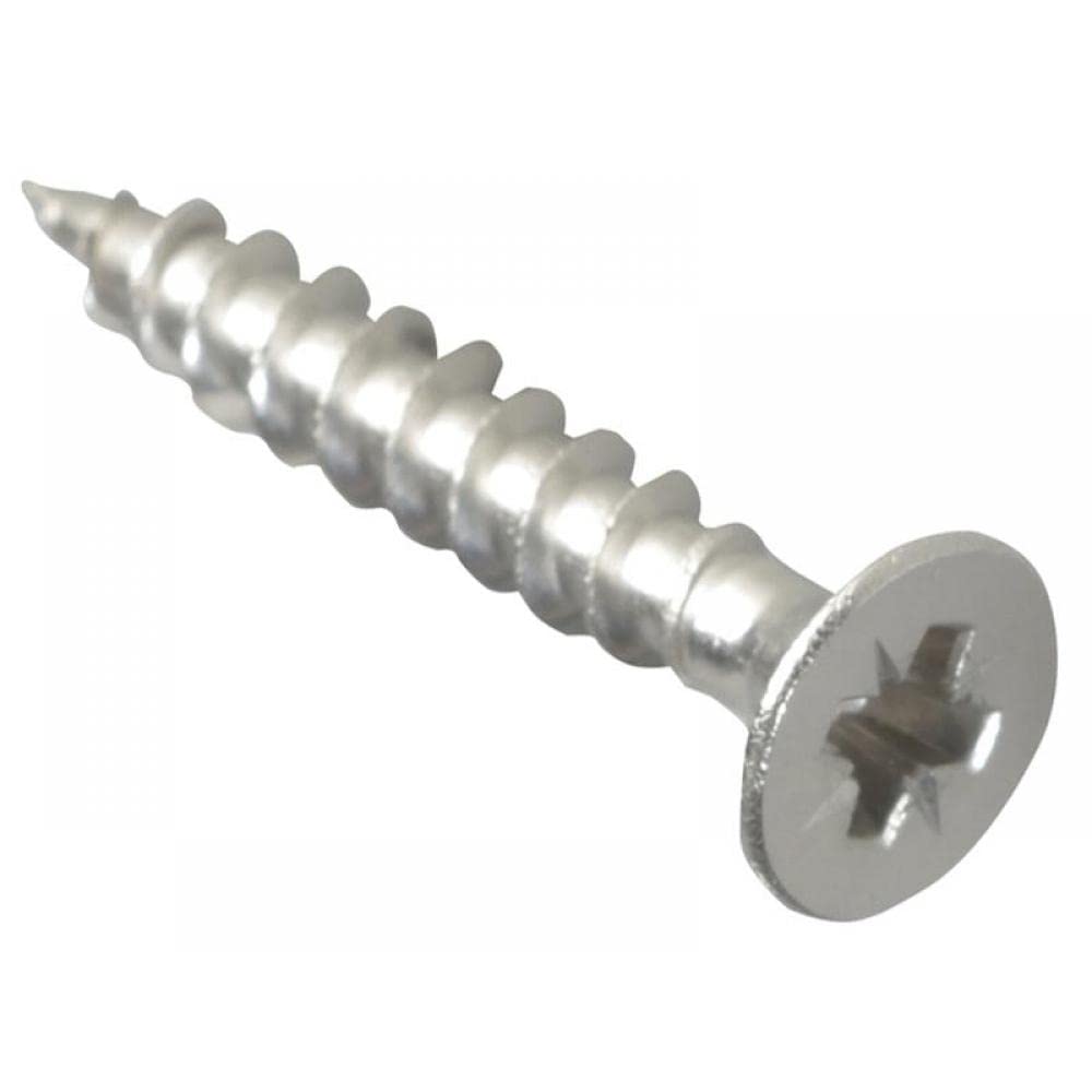 ForgeFix Multi-Purpose Single Thread Screws | 4.0 x 25mm | A2 Stainless Steel | Box 200 — image 1