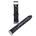 WffKuTooS Compatible with Samsung Gear S2 Watch Band, Leather Flash Glitter Bling Band Wristband Strap for Gear S2 SM-R720 / SM-R730 Smart Watches (Black)