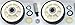 Drum Roller w/shaft 2 Pack Replaces Maytag, 303373, 12001541