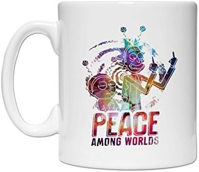 Rick Morty Peace Among Worlds Galaxy Nebula Coffee Mug Tea Mug Custom Mug KF