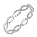 Wave Infinity Solid Beautiful Ring New .925 Sterling Silver Band Size 8