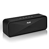 Portable Wireless Bluetooth Speakers, Dual Driver with Loud Stereo Rich Bass, Built-in Microphone Waterproof Small Bluetooth Wireless Speaker for Android iPhone (Handsfree Calling, TF Card Slot)