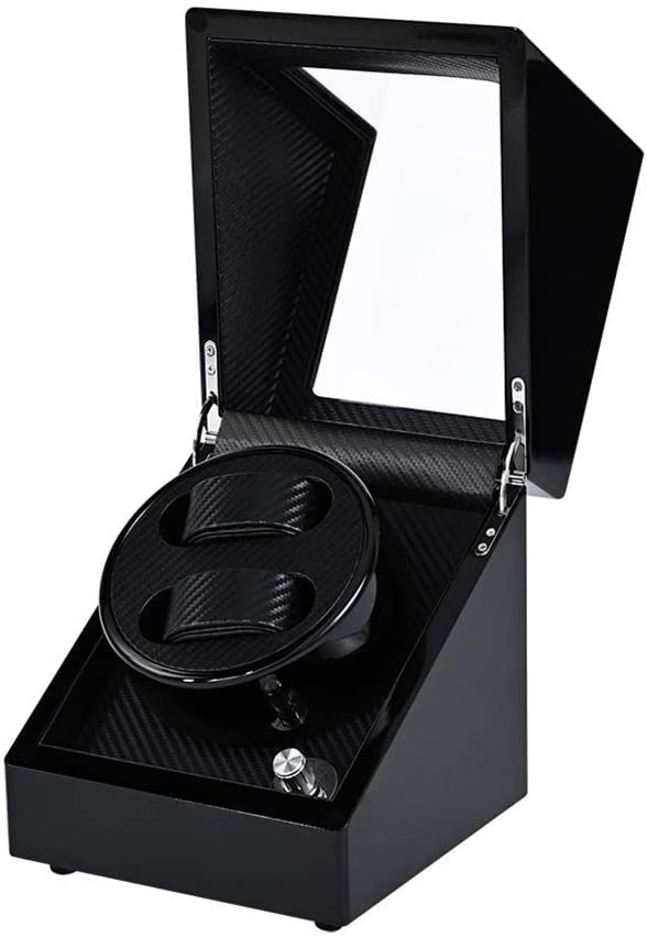 SLFFLS Double Watch Winder with Modes, Mute Motor, Dual Rotation Storage Case Display Box for Automatic Mechanical Watches (Color : B) Beautiful Scenery