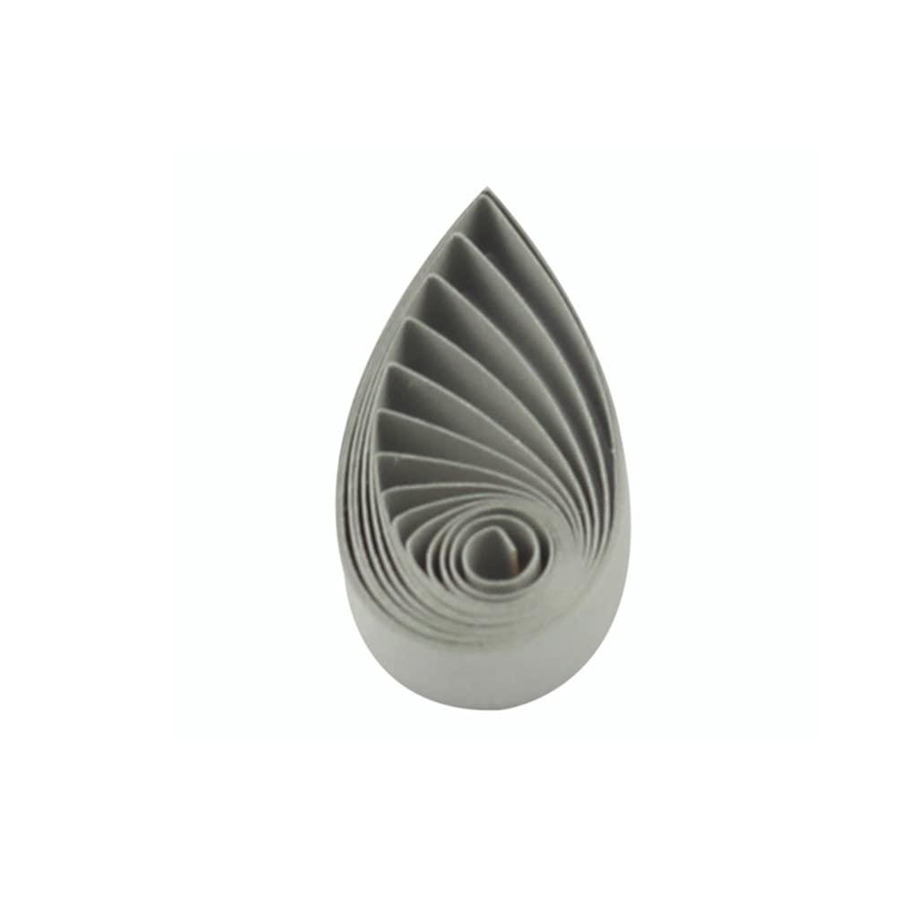 ODETOJOY Paper Quilling Strips 5 mm Grey Quilling Paper Strips Quilling Paper 5mm Quilling Strips 5 mm Grey 54 cm 120 Pieces (Light Grey) — image 1