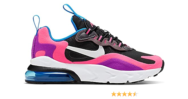 pink and black nike air max 270 react