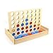 IAMGlobal 4 in a Row. Four in a Row Wooden Game, Line Up 4, Classic Family Toy, Board Game for Kids and Family for Fun