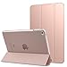 MoKo Case Fit New iPad Mini 5 2019/Mini 4 2015 (5th/4th Generation 7.9 Inch), Slim Lightweight Smart Shell Stand Cover with Translucent Frosted Back Protector, with Auto Wake/Sleep, Rose Gold