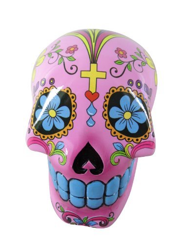 Candy Skull Money Box - Pink