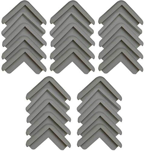 Boing Safety | Mini 2D Rubber Corner Guards | 25 Pack | Grey