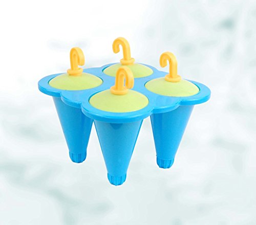Krishna Handmade INDIAN KULFI Maker Mould - 1 No/100% Food Grade Quality Material/4 Cavity Candy Stick Kulfi Maker Popsicle Set/Kulfi Maker Candy Stick/Gift Product/Colour : BLUE/[Krish-Misc-PL15] - Thumbnail 4