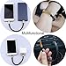 GVUSMIL USB Leather Charging Bracelets Portable Braided Wrist Band Bracelet Cable Data Charger Cord for iPhone(hematite metal+black leather) (A1) (A2)