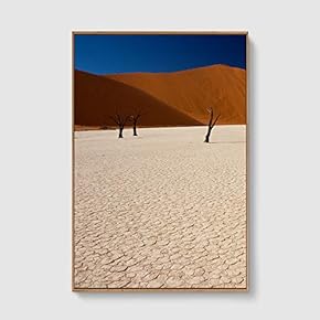 Framed Canvas Home Artwork Decoration Desert Canvas Wall Art for Living Room, Bedroom - 16x24 inches