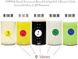 HYBSK Hylabelest 10mm Red Dot Stickers 1400 Labels 20 Sheets Gloss Paper view 3