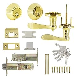 Keyed Alike Front Door Entry Lever with Double