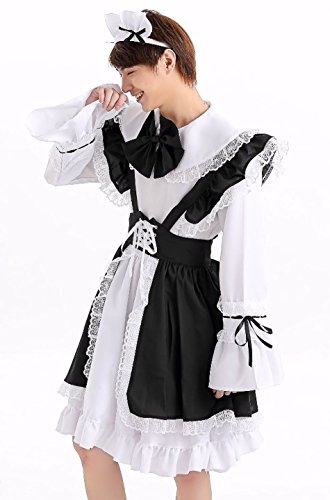 Cohaco Men's Lovely Maid Costume Black White Dress - Image 5