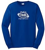 Made 1985 30 Years Awesome Funny 30th Birthday Gift Long Sleeve T-Shirt XL Royal