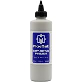 Micro-Mark Gray Acrylic Primer, 8oz | Made in USA, For Models, For Miniatures, For Crafts, Acrylic Surface Primer