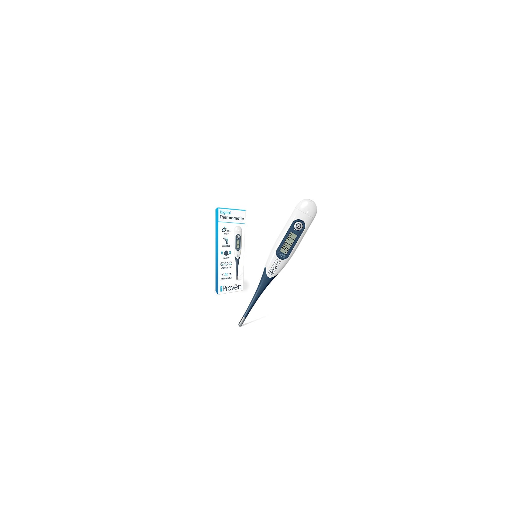 iProven DtR1221AWG Medical Thermometer, Oral & Rectal Thermometer with