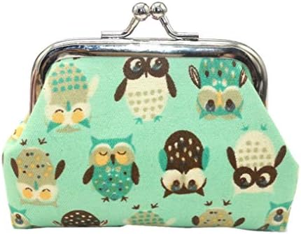 Clearance ! Coin Purse for Women, Quistal Lovely Style Owl Small Wallet Card Holder Coin Purse Clutch Bag Handbag (Green)