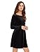 OEUVRE Women's Floral Long Sleeve Tunic Shift Knee Length Spring Dress