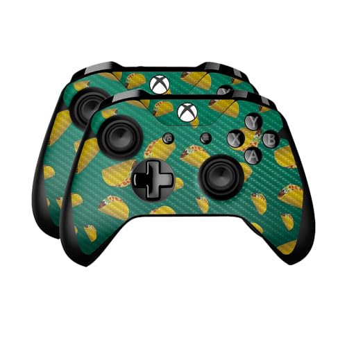 Carbon Fiber Skin Compatible with Microsoft Xbox One Controller (2 Pack) - Taco…