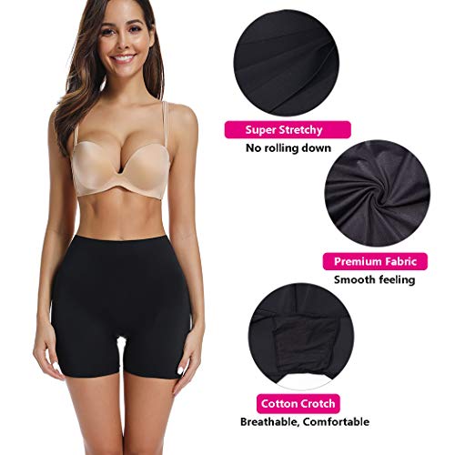 JOYSHAPER Slip Shorts for Under Dresses Anti Chafing Thigh Bands