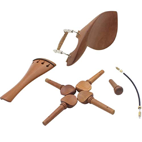 image for Chienti - SET 4/4 Violin Chin Rest Chinrest Jujube Wood with Tuning Pe