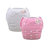 ALVABABY Girl Swim Diapers One Size Reuseable & Adjustable 2pcs SWB09-18