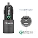 Meagoes USB Fast Car Charger Adapter, Power Delivery Compatible for iPhone 8+/8/X, Google Pixel 3/XL, Moto Z3/Z2 Play, Quick Charge 3.0 Compatible for Samsung Note 9/8/Galaxy S9 Plus/S8+, LG V35/G7