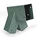 ECOTRIC Easy Install 1-2-3 Heavy Duty Steel A-Frame Swing Set Mounting Bracket Green, All Hardware Include (2 Brackets)