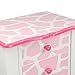 Teamson Kids - Fashion Prints Jewelry Armoire - Giraffe (Baby Pink/White)