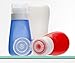 Tidy Space Products Air Travel Bottles Three Leak Proof Silicone Containers Suitable for Shampoo, Conditioner, Lotion, Honey, Condiments, 3 oz