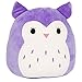 Kellytoy Squishmallow 8 Inch Holly the Purple Owl Super Soft Plush Toy Pillow Pet