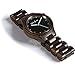 Wood Grain Handmade Mens Wrist Watch - Natural Black Sandalwood All Wooden Watch