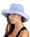 NYFASHION101 Women's Summer Packable Bow Accent Foldable Brim Beach Sun Hat