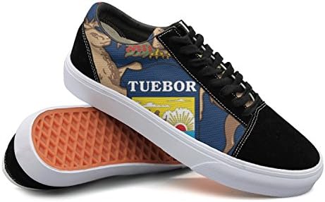 Armsttm Women Skate Shoes Michigan State Flag Classic Suede Sneaker