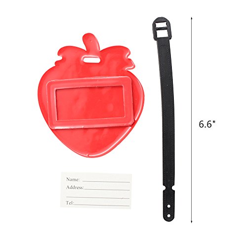 Mziart Colorful Fruits Luggage Tags Baggage Suitcase Backpack Labels